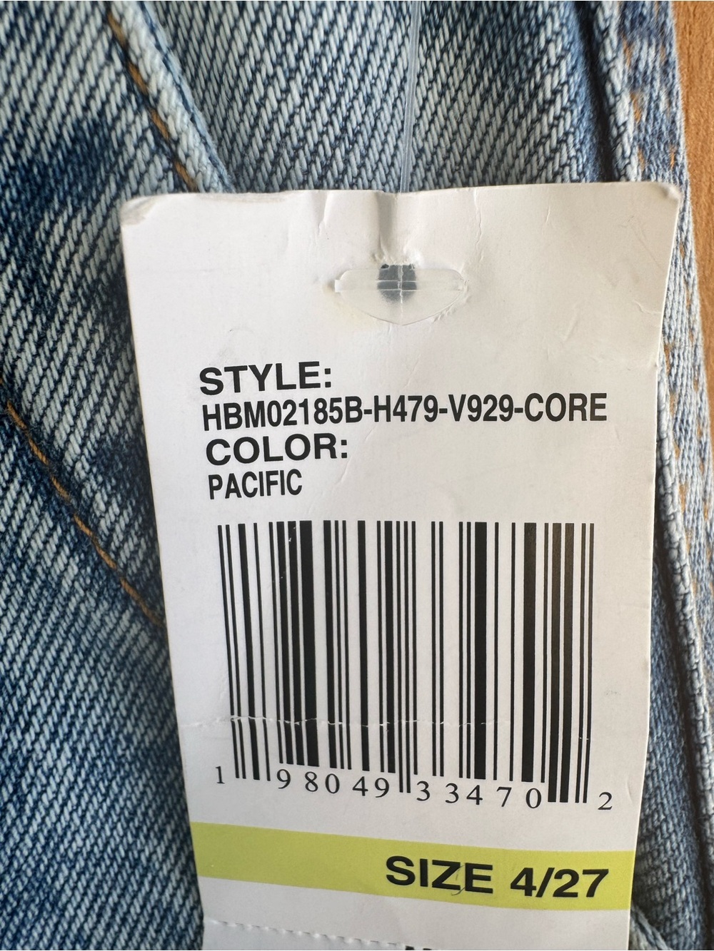 NWT Habitual Pacific Wide Leg Cropped Jeans Size 4/27 High Rise Light Wash Denim - Picture 5 of 7